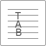 papier tablature 6 lignes