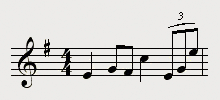 Le rythme : Exemple d'un triolet